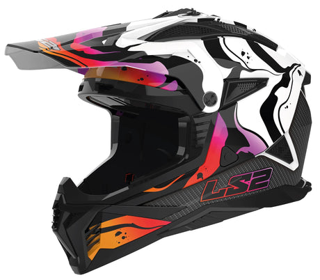 Ls2 Motocross-Helm MX708 Fast II Wash Helm MX708 Fast II Wash White Gr. l