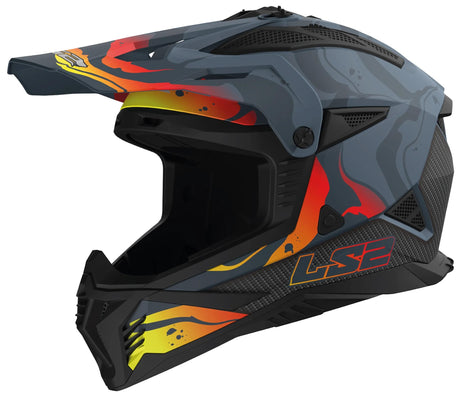 Ls2 Motocross-Helm MX708 Fast II Wash Helm MX708 Fast II Wash M. gr gr. s