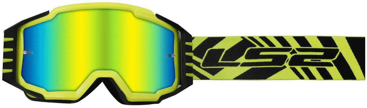 Ls2 Charger Pro Motocross-Brille Brille Charger Pro Neongelb
