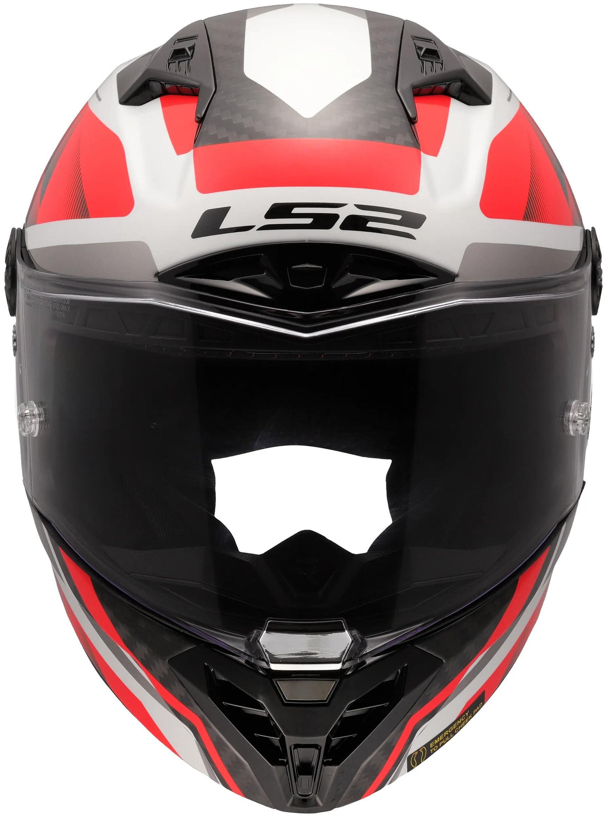 Ls2 Helm FF805 Thunder GP Raute M Weiß Rot
