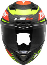 Ls2 Integralhelm FF805 Thunder Carbon GP Aero Replica schwarz. Helm FF805 Thunder GP Aero Replica SW. gr. s
