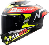 Ls2 Integralhelm FF805 Thunder Carbon GP Aero Replica schwarz. Helm FF805 Thunder GP Aero Replica SW Größe X
