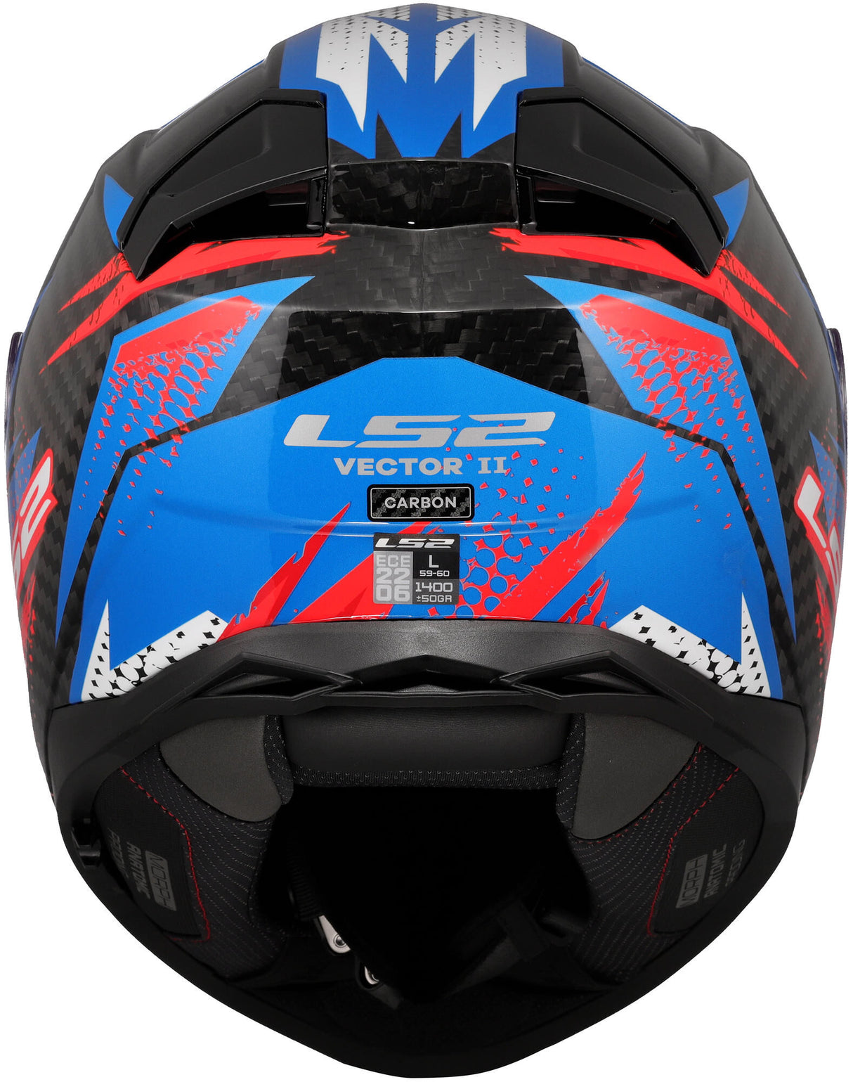 Ls2 Integralhelm FF811 Vector II Carbon Tantic. Helm FF811 Vector II Tantic M blau rot