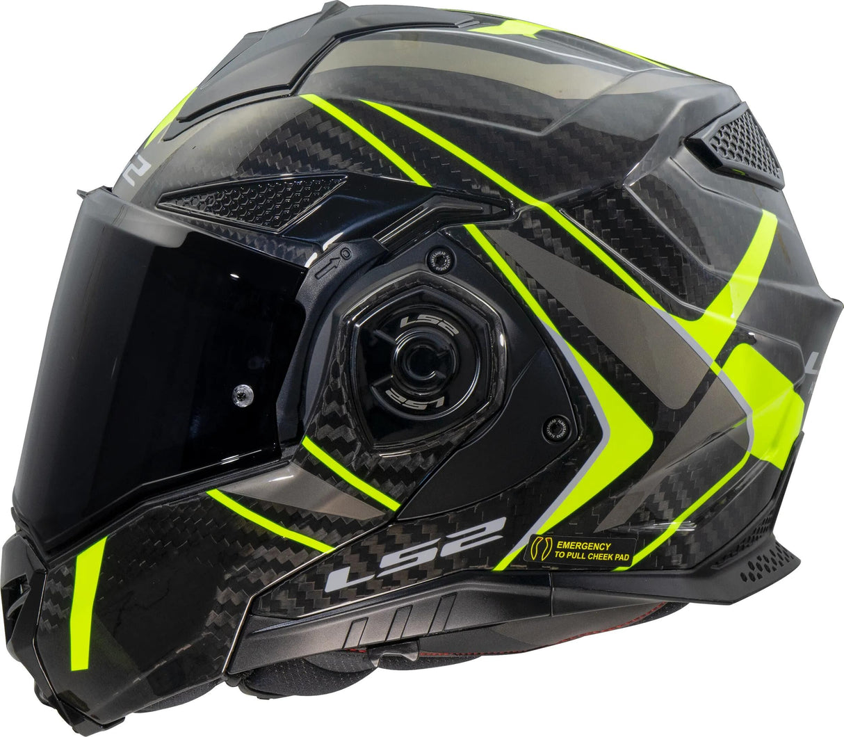 Ls2 Klapphelm FF901 Advant X Carbon Future II. Helm advant x carb.fut.ii s bl gelb