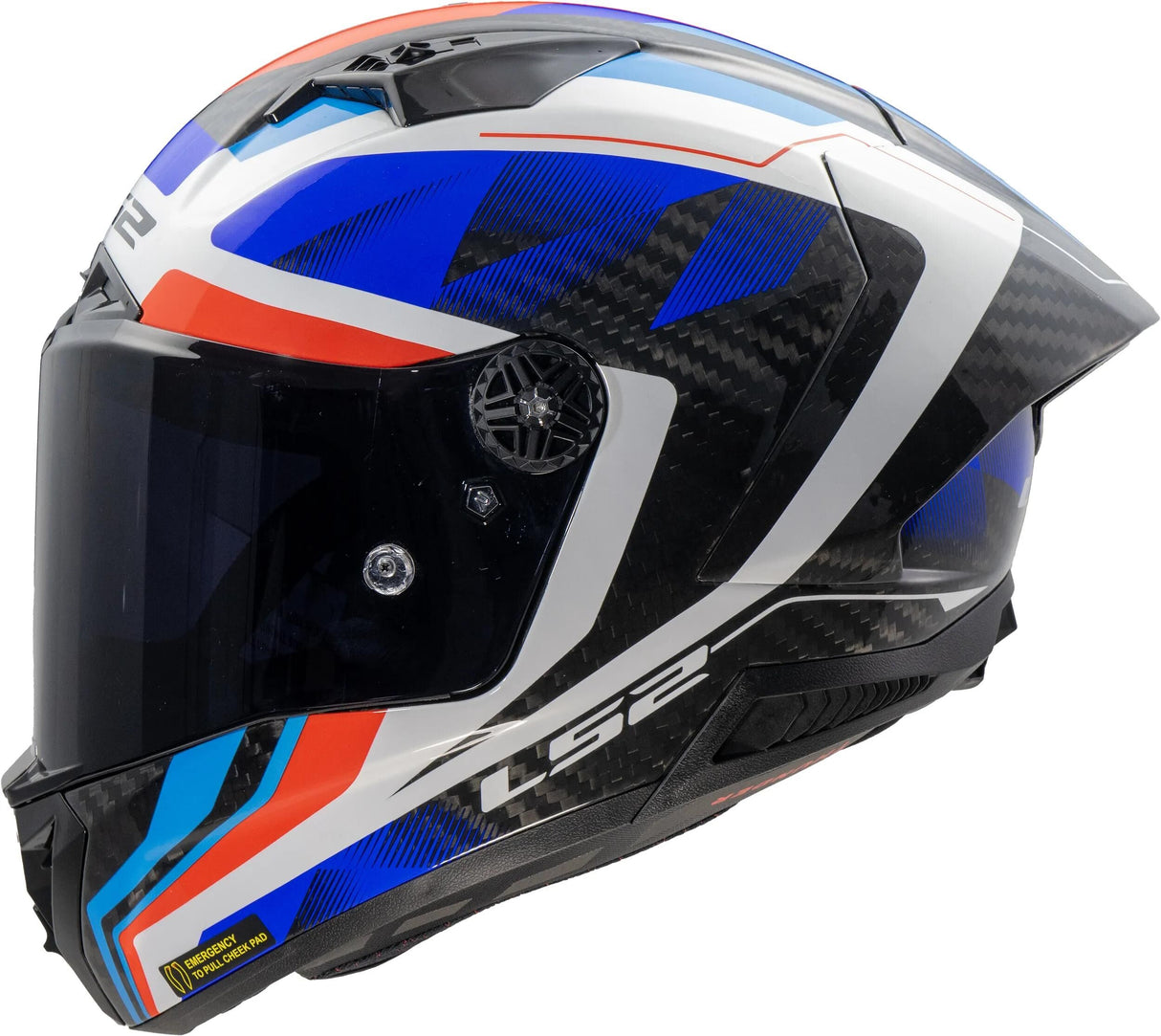 Ls2 Integralhelm FF805 Thunder Carbon GP Diamond Helm FF805 Thunder GP Diamond Blau Rot Gr. x