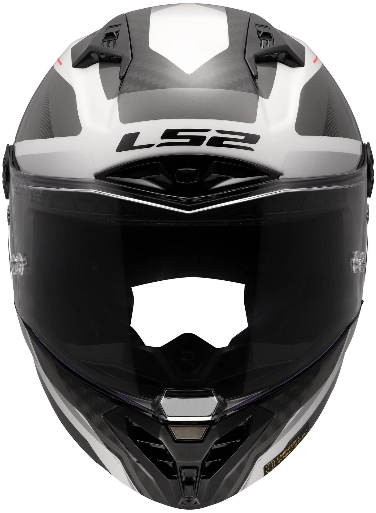 Ls2 Integralhelm FF805 Thunder Carbon GP Diamond Helm FF805 Thunder GP Diamond Weiß Grau Gr