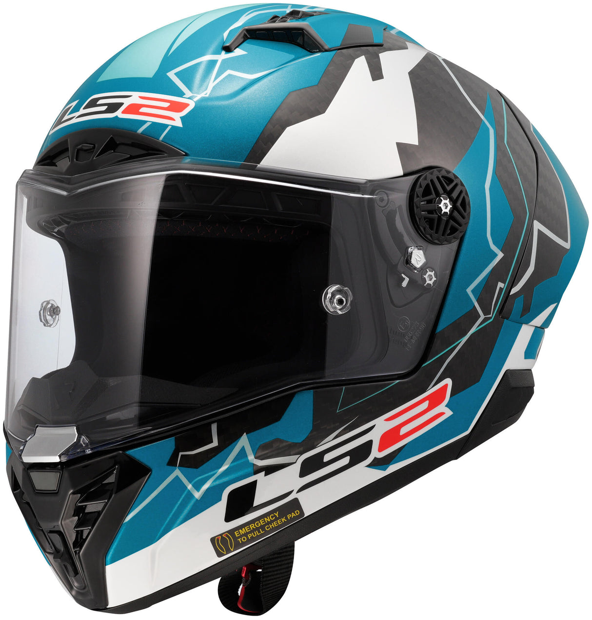 Ls2 Integralhelm FF805 Thunder Carbon GP Aero Replica Huertas. Helm FF805 Thunder GP Aero Rep. huertas l