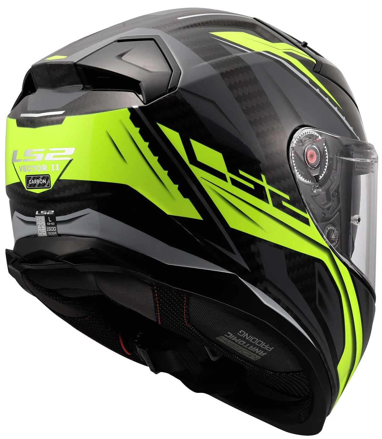 Ls2 Integralhelm FF811 Vector II Carbon Savage. Helm ff811 Vektor i c Savage h-v gelb s