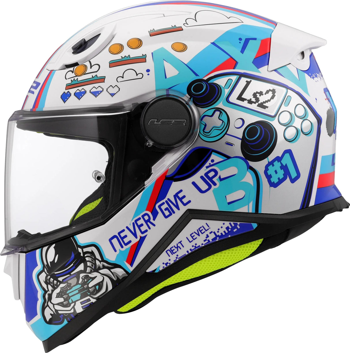 Ls2 Kinder-Integralhelm FF812 Kid Next Level. Helm Kind FF812 Next Level weiß Gr. l