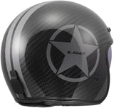Ls2 jethelm of601 bob ii carbon star helmet of601 bob ii carbon star gray gr. l