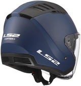 LS2 of600 Copter II solider Jethelm Helm of600 Copter i marineblau matt Gr. xxl