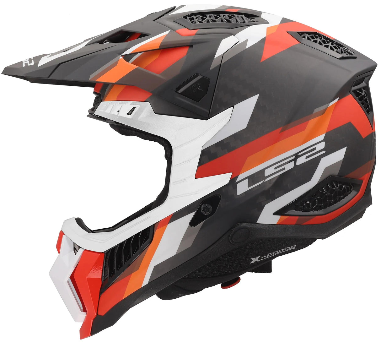 Ls2 MX703 X-Force Phantom Motocross-Helm, atmungsaktiv und hypoallergen. Helm MX703 X-Force Phantom matt oder rot l