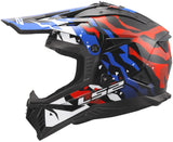 Ls2 crosshelm mx708 fast ii grotesk helmet mx708 fast ii grotesque white bl red s