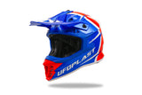 Ufo Plast Motocross-Helm Intrepid Helm Interpid M blau rot