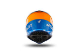 UFO Plast Kinder-Motocross-Helm Korey, abnehmbarer Helm UFO Plst Korey S blau orange