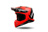 UFO Plast Kinder-Motocross-Helm Korey, abnehmbarer Helm UFO Plst Korey S schwarz rot