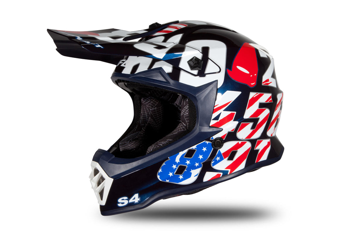 UFO Plast Kinder Crosshelm Korey Helm UFO Plst Korey S Blau