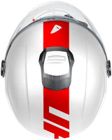 UFO Plast Jet Helm Nixie Helm UFO Nixie Jet weiß rot Gr. m