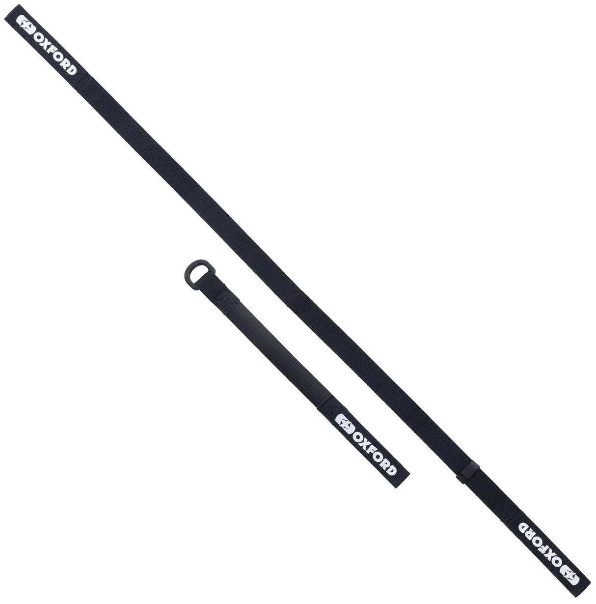 Oxford-Spanngurt-Atlas-D-Ring. Atlas-D-Ring, 26 mm x 1,2 m, schwarzes Paar