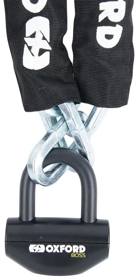 Oxford-Kettenschloss-Boss, Kettenschlösser-Boss 12 mm x 1,5 m, schwarz