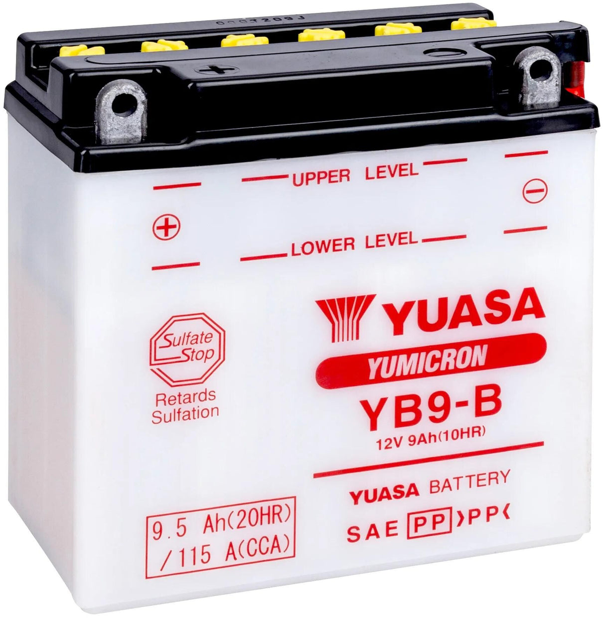 Yuasa-Batterie yb9-b . Batterie YB9-B Standard ohne SP