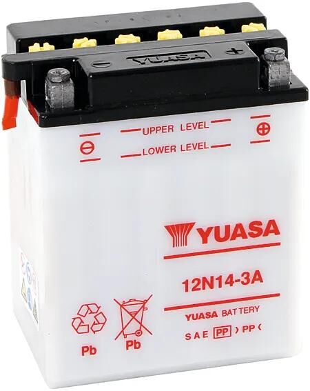 Yuasa-Batterie 12n14-3a. Batterie 12n14-3a Standard ohne SP