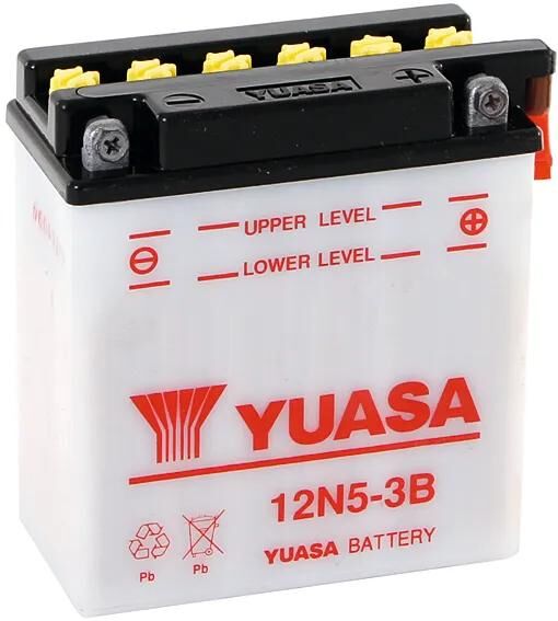 Yuasa-Batterie 12n5-3b. Batterie 12n5-3b Standard ohne SP