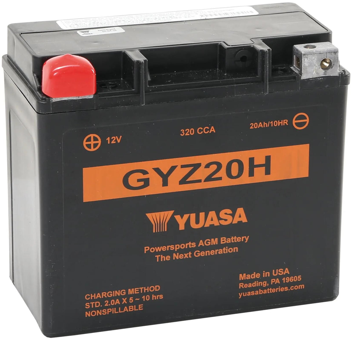 Yuasa-Batterie gyz20h. Batterie Gyz20h AGM