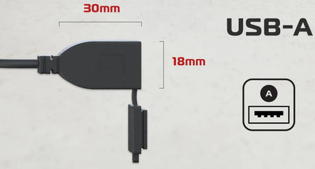 Oxford-Ladekabel-Set, USB-Ladegerät, Oxfor Typ A, 3,0 Ampere