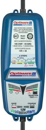 Tecmate Batterieladegerät Optimum 5 Start Stop Optimum 5 Ladegerät 4a