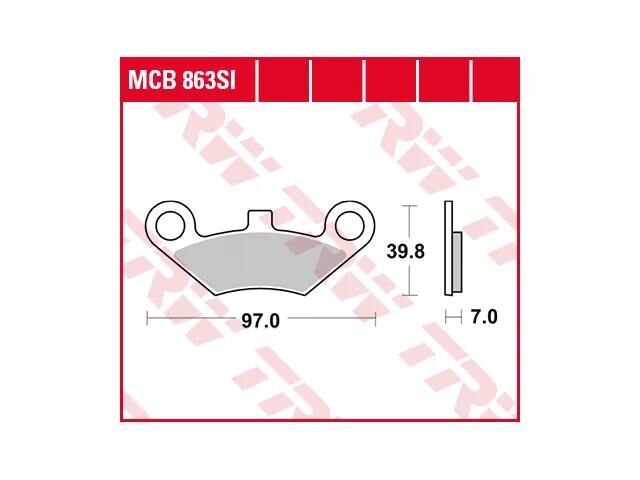 TRW-Lucas Bremsbeläge MCB 863 Bremsbelag MCB 863 Si Sintermetall