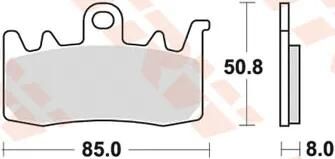 TRW Bremsbeläge MCB 856 Bremsbelag MCB 856 CRQ Hyper Carbon Racing