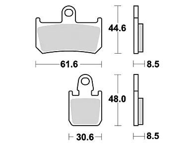 TRW Bremsbeläge MCB 795 Bremsbelag MCB 795 SCR Sint.Metal Perf.RAC.