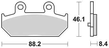 TRW Bremsbeläge MCB 751 Bremsbelag MCB 751 SRM Sintermetall
