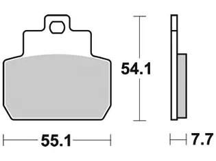 TRW-Lucas Bremsbelag MCB 782 Bremsbelag MCB 782 SRM Sintermetall