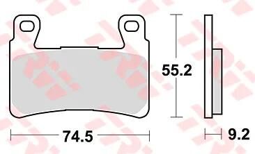 TRW Bremsbeläge MCB819 Bremsbelag MCB 819 SV Sintermetall