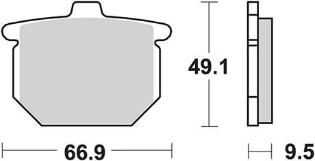 TRW Bremsbeläge MCB 54 Bremsbelag MCB 54 Bio-Standard