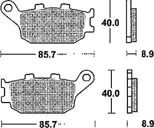 TRW Bremsbeläge MCB 634 Bremsbelag MCB 634 SH Sintermetall