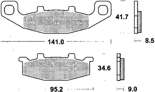 TRW Bremsbeläge MCB 569 Bremsbelag MCB 569 SV Sintermetall