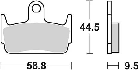 TRW Bremsbeläge MCB 686 Bremsbelag MCB 686 Bio-Standard