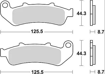 TRW Bremsbeläge MCB 658 Bremsbelag MCB 658 SV Sintermetall