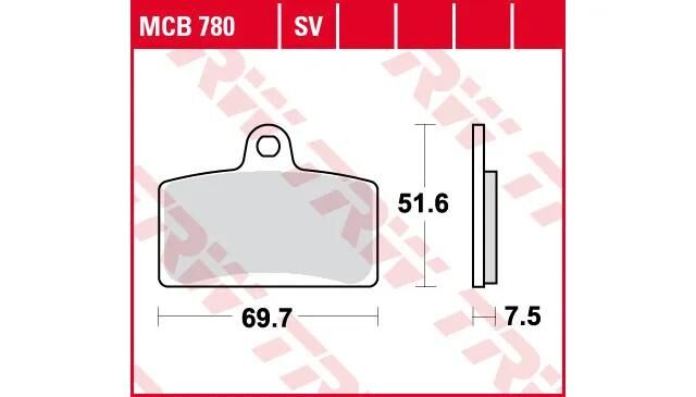 TRW Bremsbeläge MCB 780 Bremsbelag MCB 780 Bio-Standard