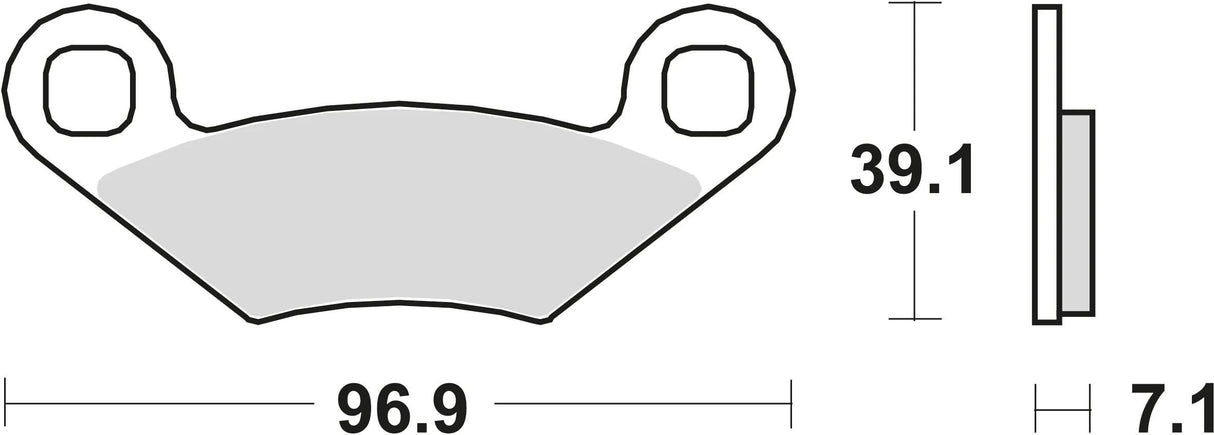 TRW Bremsbeläge MCB 619 Bremsbelag MCB 619 Bio-Standard