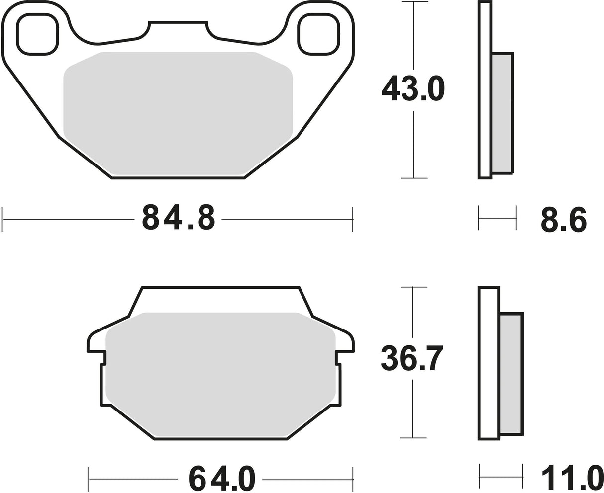 TRW Bremsbeläge MCB 712 Bremsbelag MCB 712 Bio-Standard