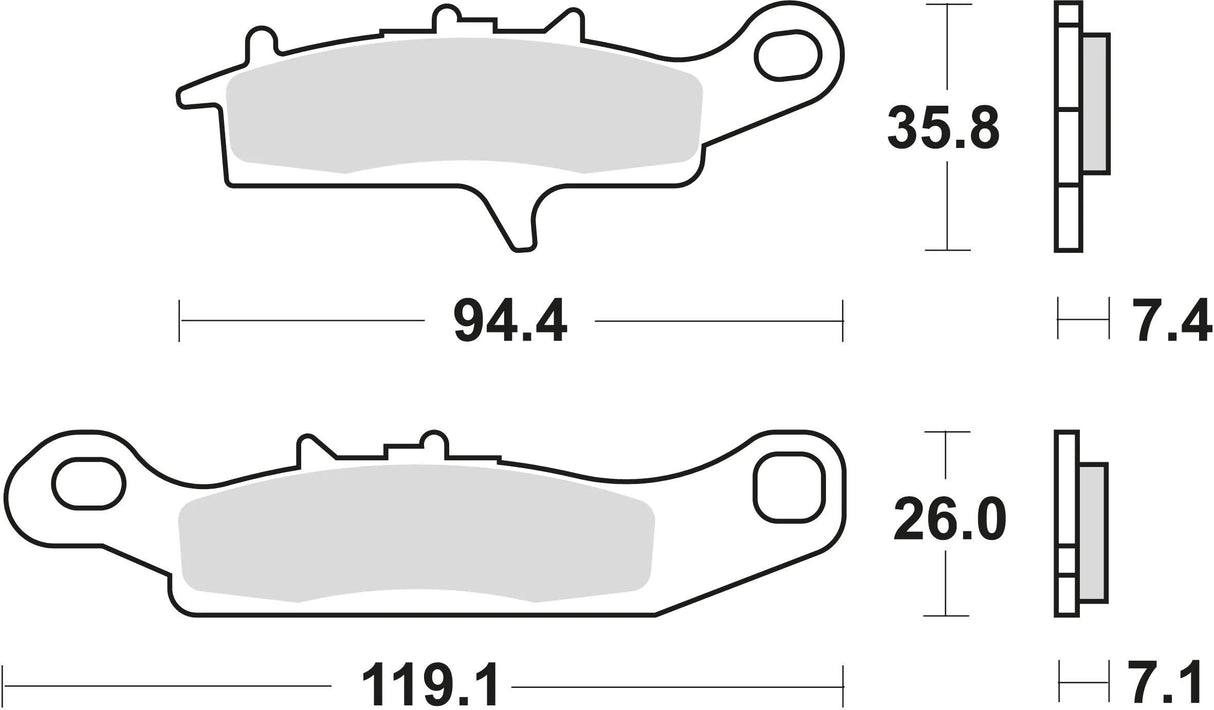 TRW Bremsbeläge MCB 757 Bremsbelag MCB 757 SI aus Sintermetall