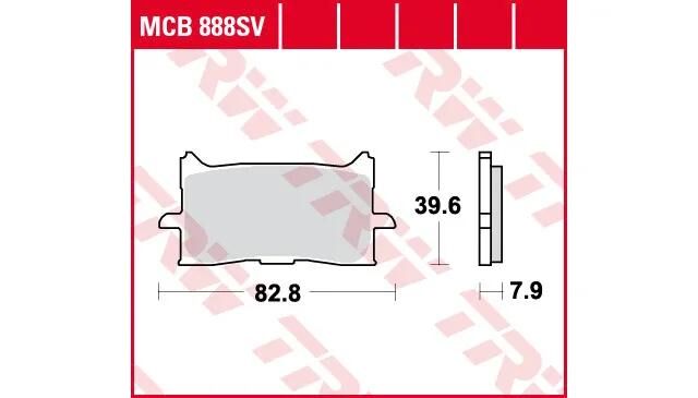 TRW-Lucas Bremsbeläge MCB 888 Bremsbelag MCB 888 SV Sintermetall