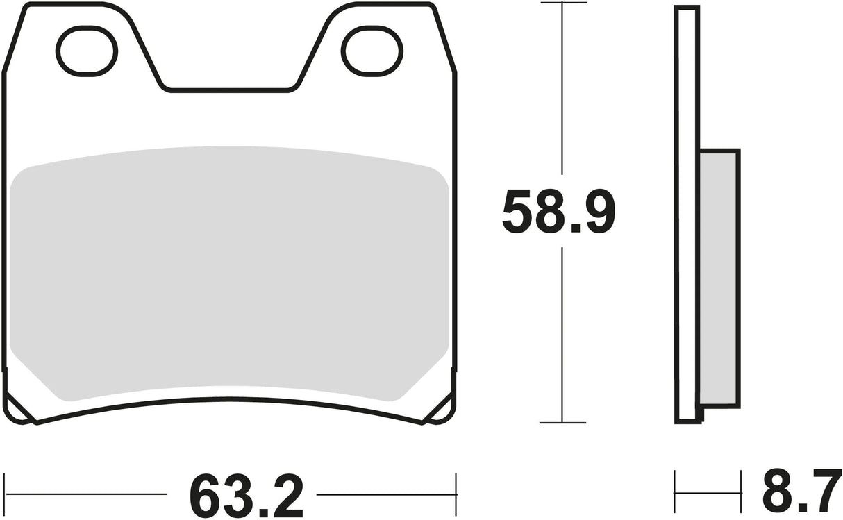 TRW Bremsbeläge MCB 725 Bremsbelag MCB 725 Bio-Standard