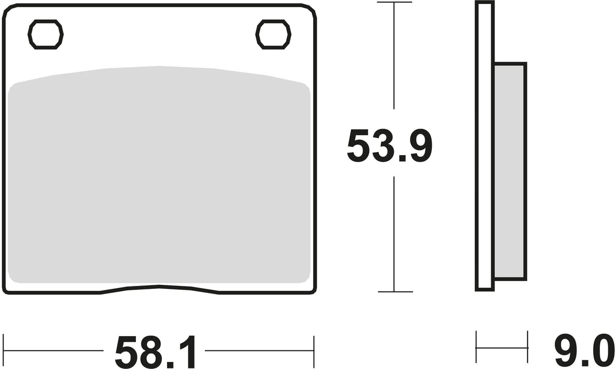 TRW Bremsbeläge MCB 73 Bremsbelag MCB 73 Bio-Standard