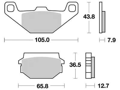 TRW Bremsbeläge MCB 719 Bremsbelag MCB 719 Bio-Standard