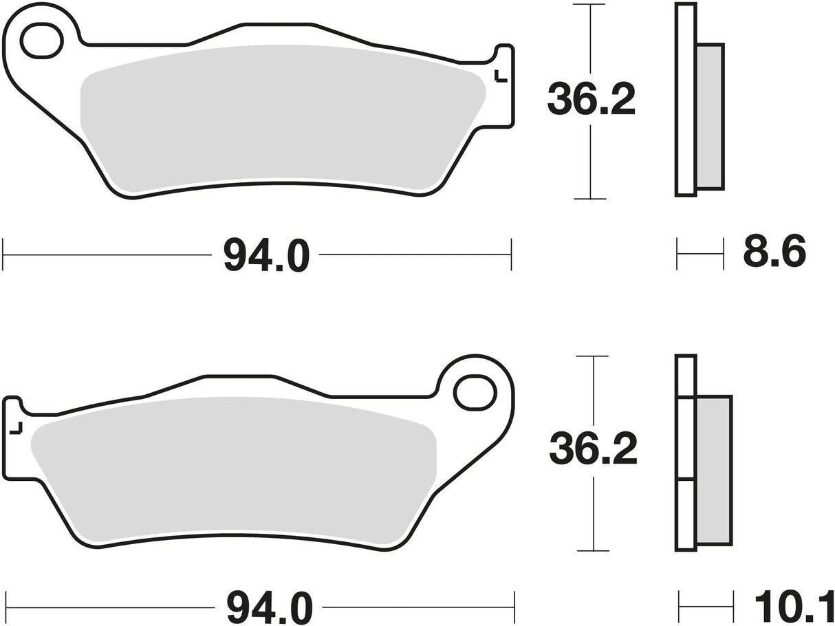 TRW Bremsbeläge MCB 707 Bremsbelag MCB 707 Bio-Standard